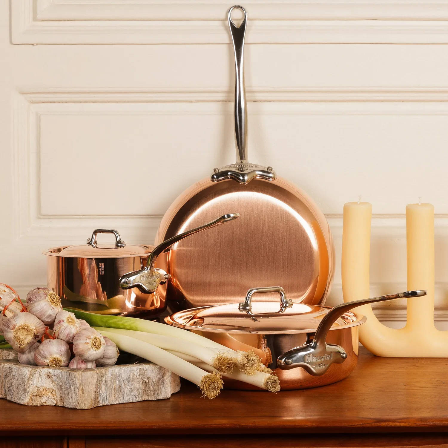 Mauviel M'Heritage M150 S kastrull koppar med lock