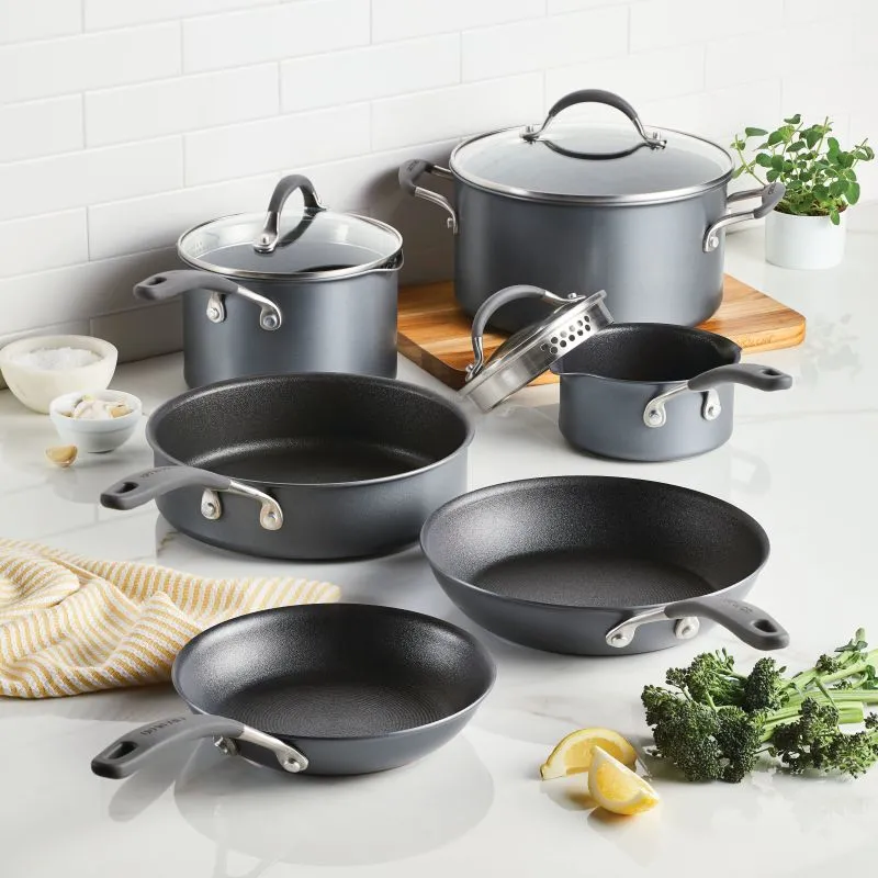 Circulon A1 ScratchDefense kastrullset 9-delar grafit nonstick
