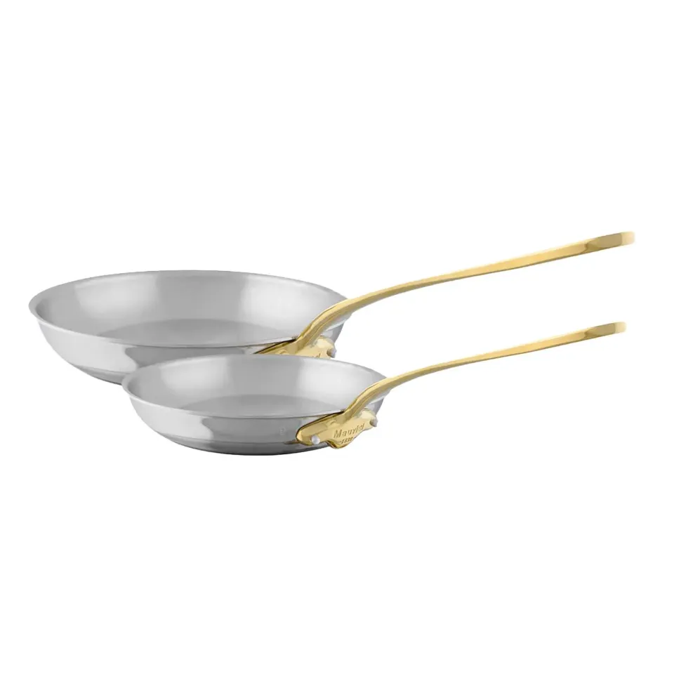 Mauviel M'COOK B stekpanneset rostfri 20+26 cm mässing
