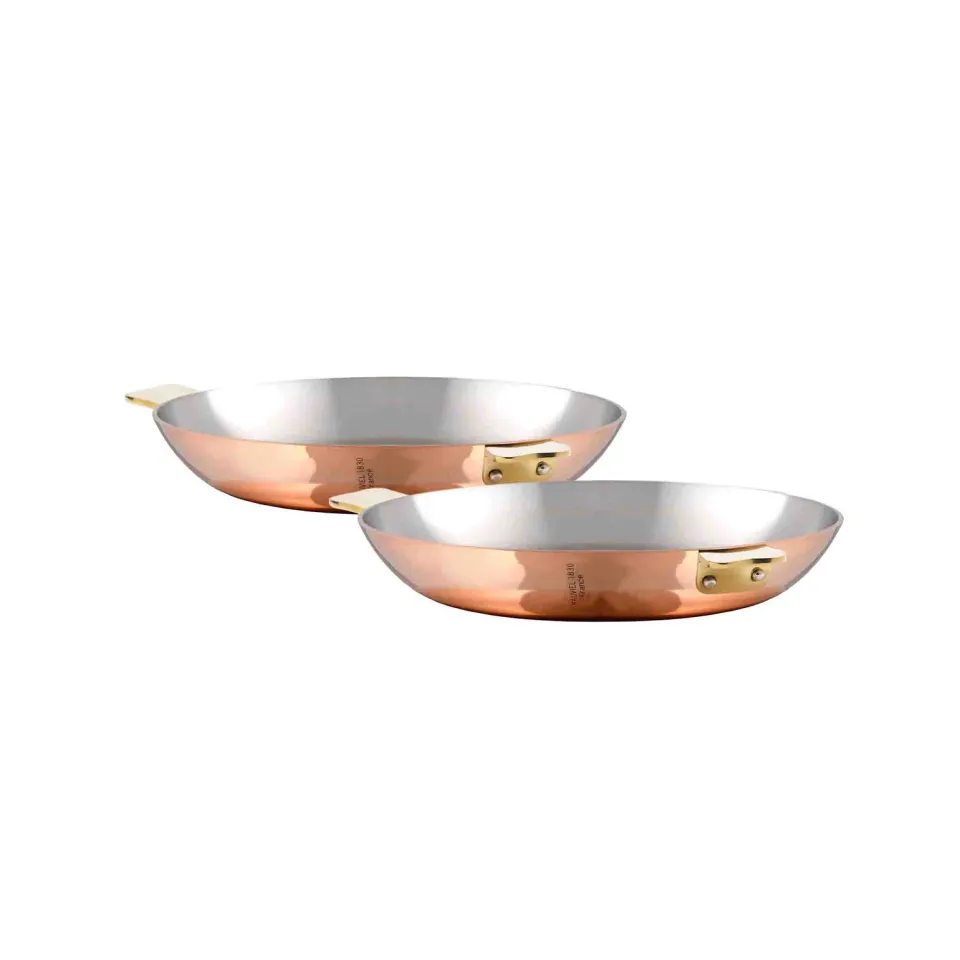 Mauviel Art Déco stekpannor koppar 2-pack 20/26 cm