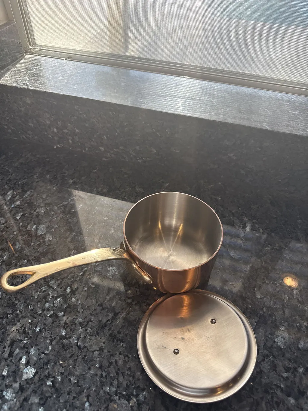 Mauviel M Héritage M200 kastrull koppar 1,8 l lock