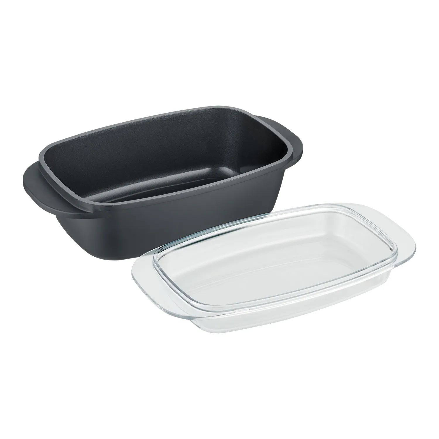 Berndes gjutaluminium traktörpanna 32x21 cm med glaslock PFAS-fri