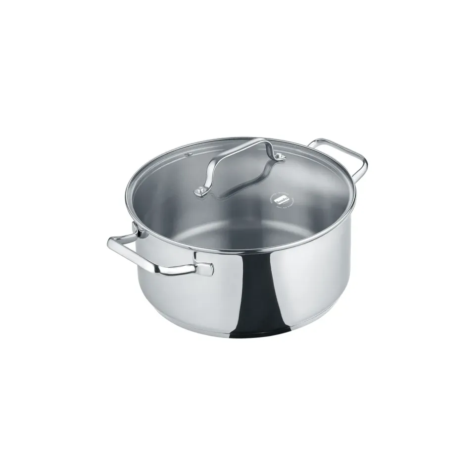 Berndes b.brilliant gryta 20 cm rostfri med glaslock