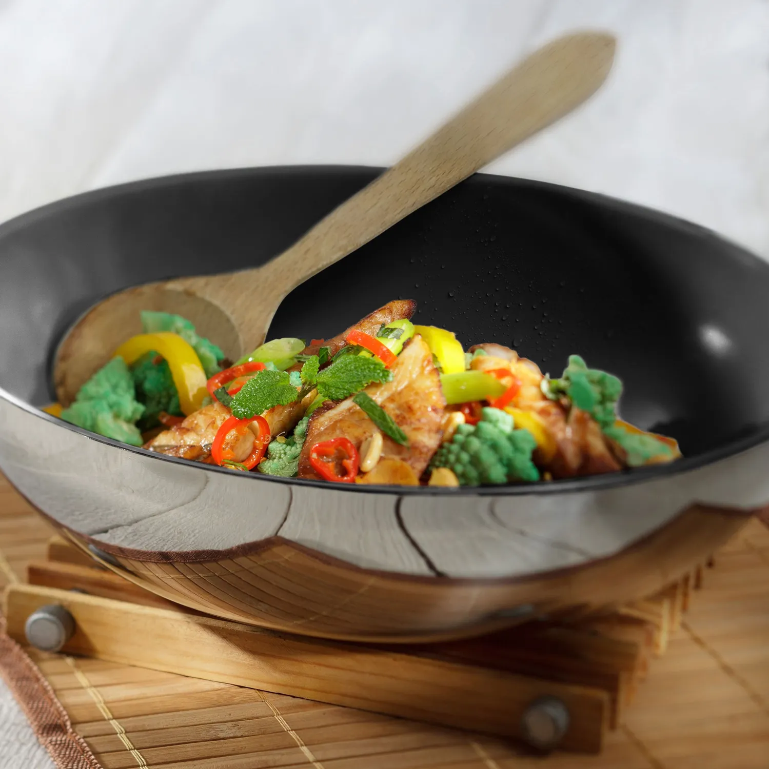 Berndes Injoy wok 28 cm rostfri PFAS-fri