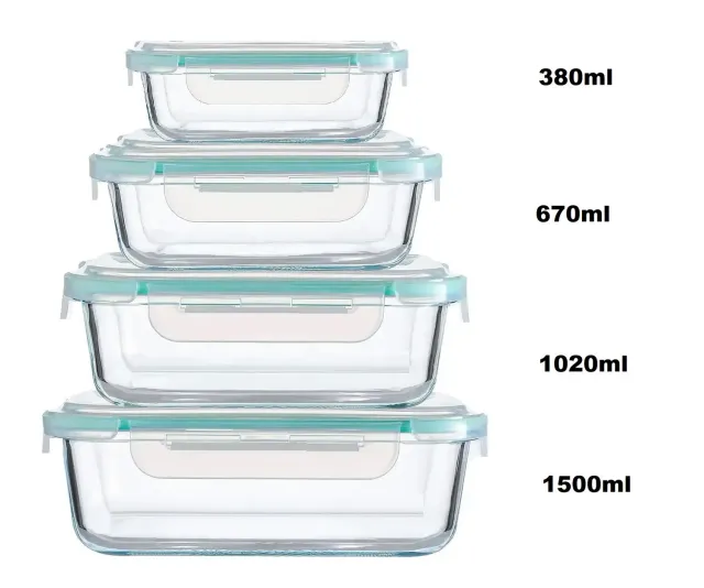 Cheffinger CF-FCS4 matlådor 4-pack rostfria