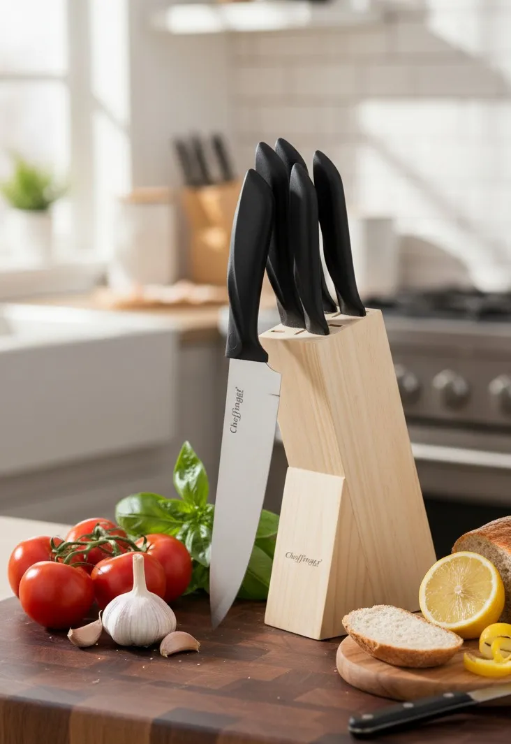 Cheffinger CF-KS12 knivset 12 delar rostfritt