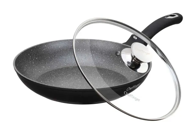 Cheffinger CF-FP24 stekpanna 24 cm svart induktion