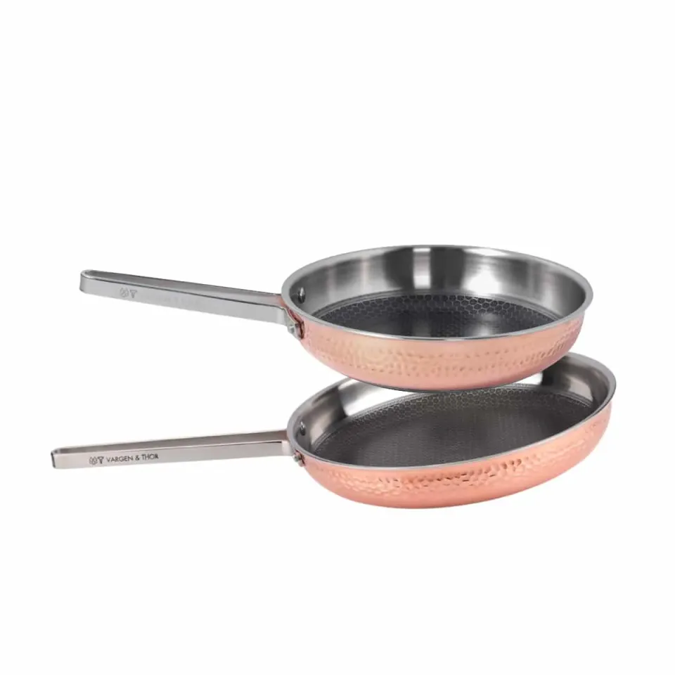 Vargen & Thor MJÖLNER DUO stekpannor koppar 22+28 cm