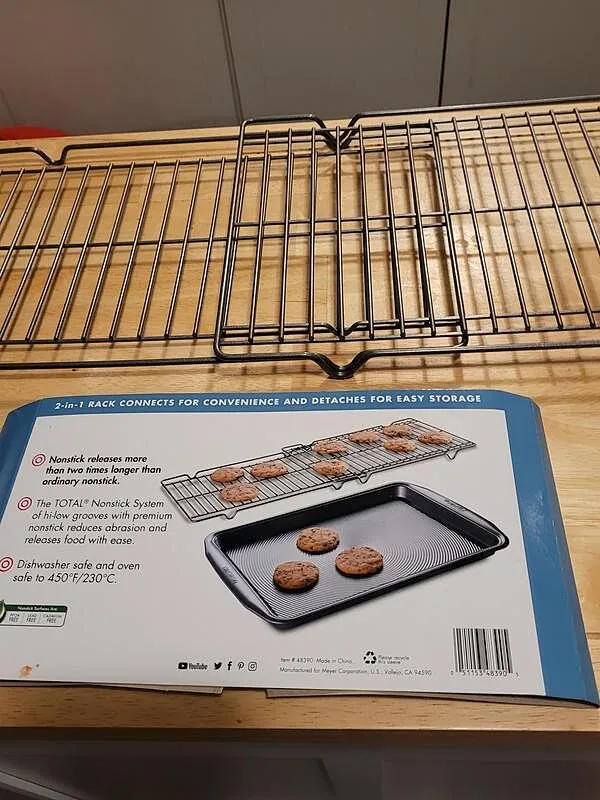 Circulon bakplåt nonstick med galler grå