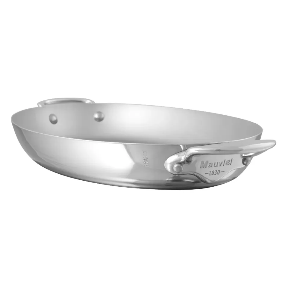 Mauviel M'Cook oval fiskpanna rostfri 30 cm induktion