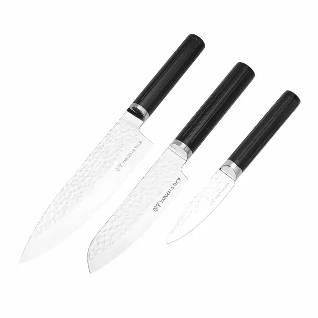 Vargen & Thor GLIMA PRO knivset 3 delar stål