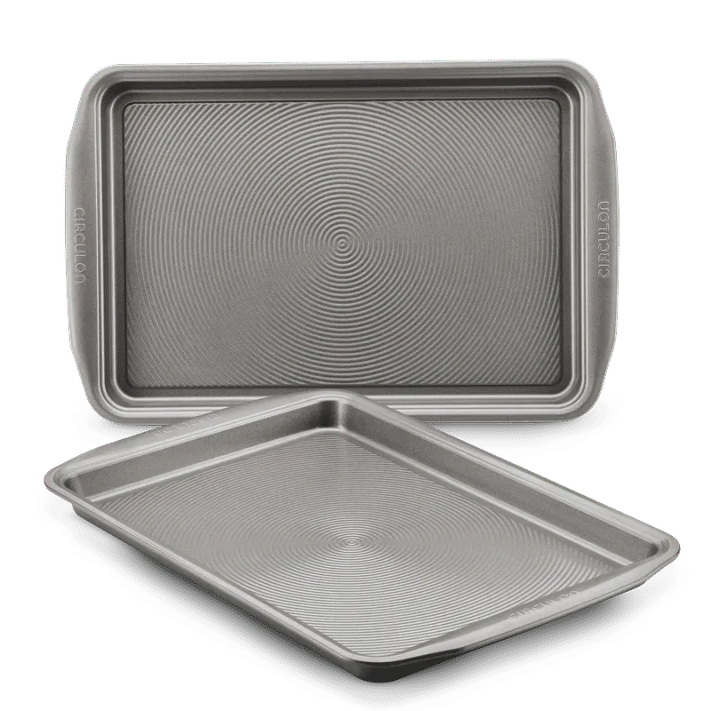 Circulon 2-Piece kakplåtset grå nonstick 2-pack