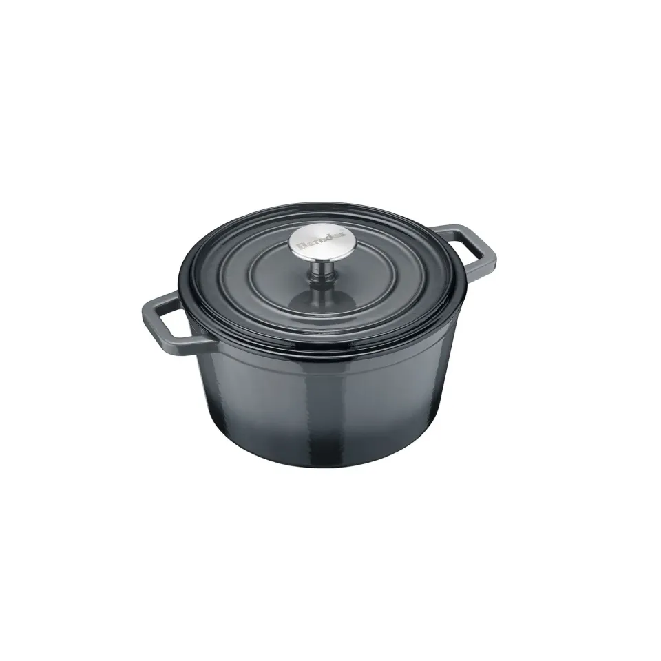 Berndes b.iron 20 cm gjutjärnsgryta svart/grå