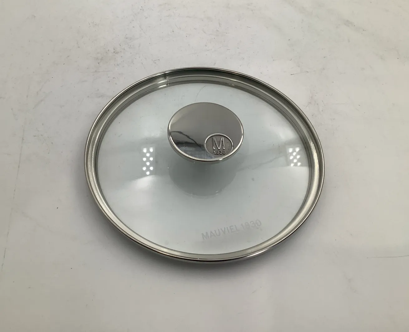 Mauviel M'Triply S kastrull koppar 2,5 l med glaslock repad