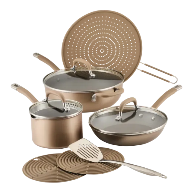 Circulon ScratchDefense kastrullset 10-delar champagne