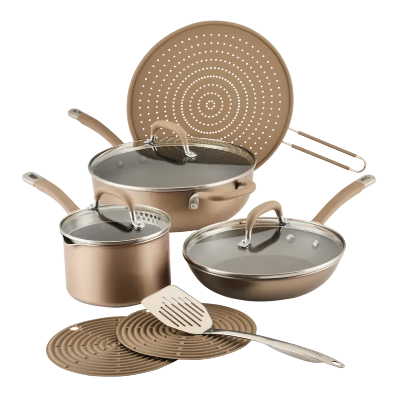 Circulon ScratchDefense kastrullset 10-delar champagne
