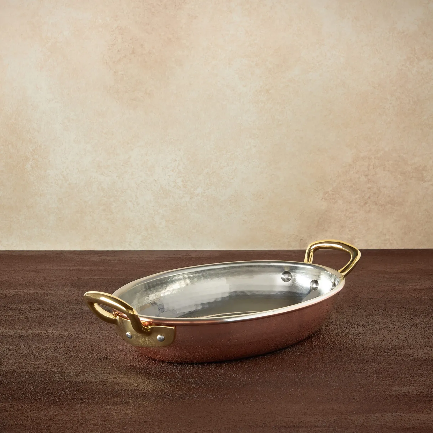 Ruffoni Historia Lotus gratängform koppar oval 25 cm