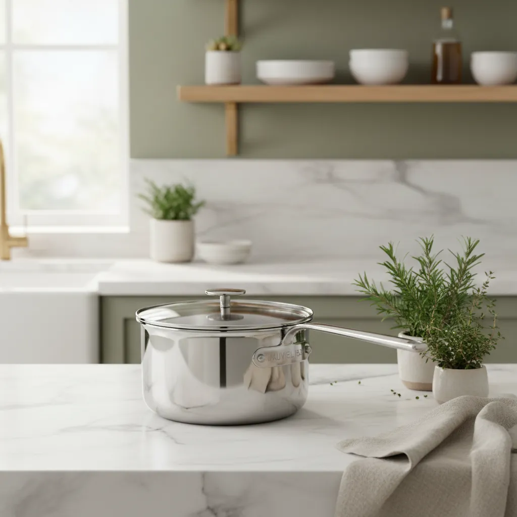 Mauviel M'360 kastrull med glaslock 1,8 Qt induktion