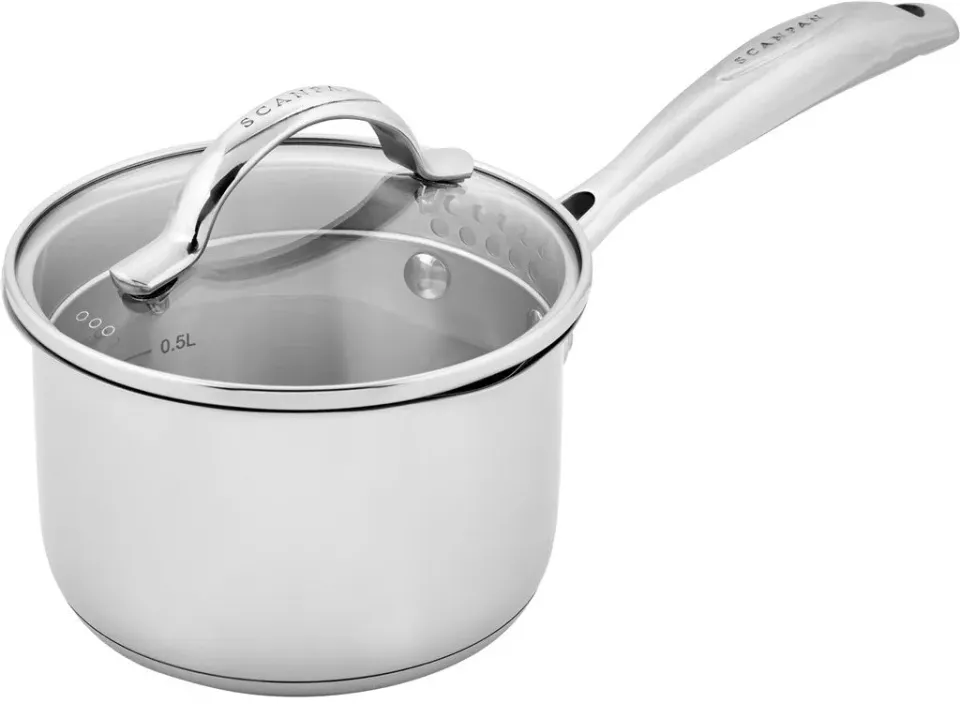 Scanpan STS kastrull 1,2 L 14 cm rostfri glaslock