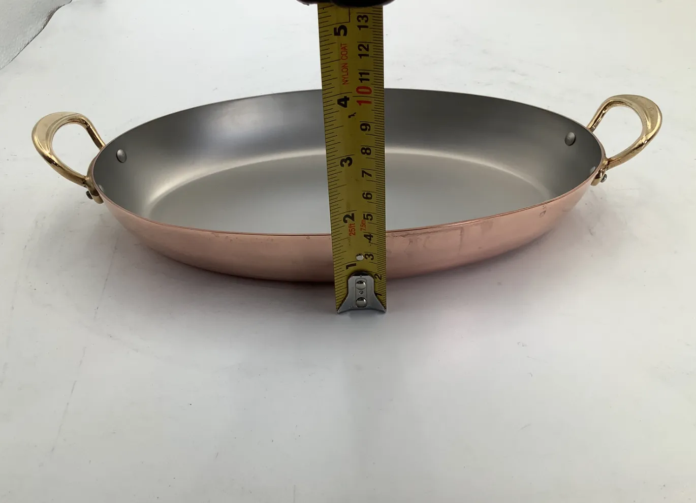 Mauviel M'Héritage gratängform oval 25 cm koppar