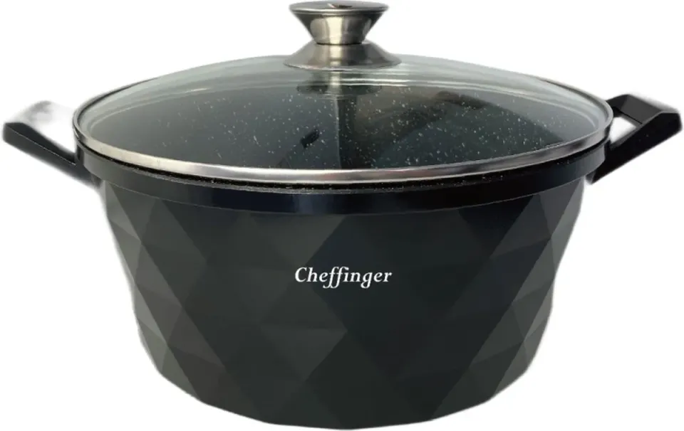 Cheffinger CF-DIAC32-S stekpanna 32 cm svart induktion