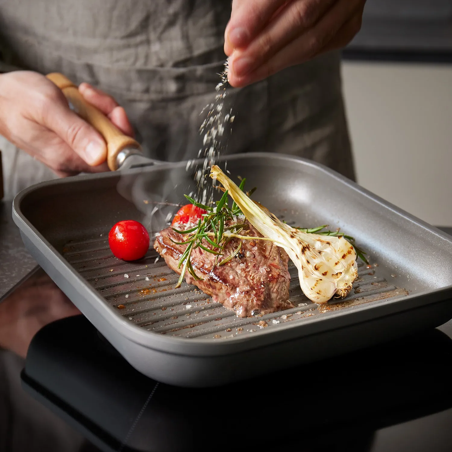 Berndes Bonanza grillpanna 28 cm gjuten aluminium
