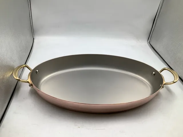 Mauviel M'Héritage oval gratängpanna koppar 40 cm