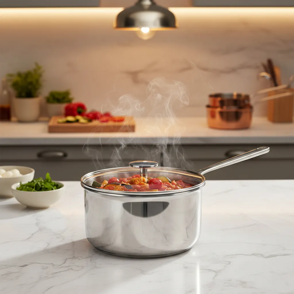 Mauviel M'360 kastrull med glaslock 1,8 Qt induktion