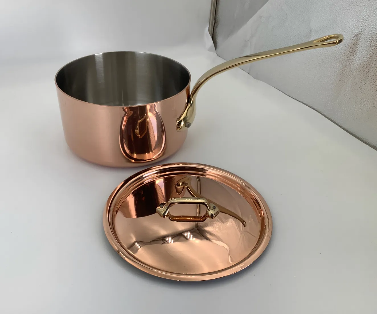 Mauviel M'Héritage M'200 B kastrull med lock 3,1 L koppar