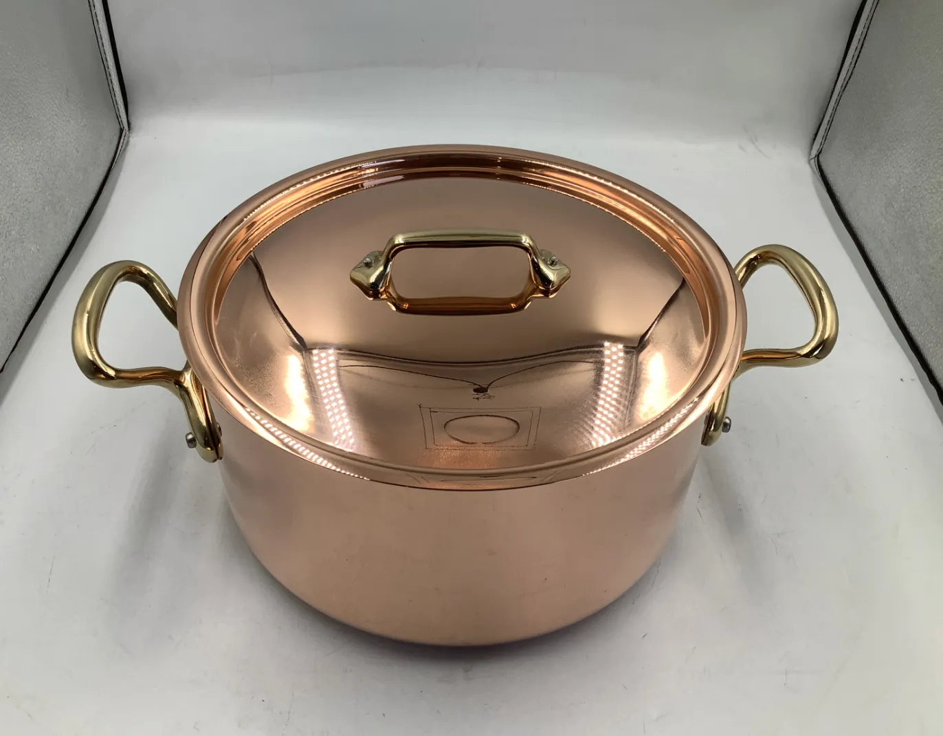 Mauviel M'Heritage M'200 B gryta med lock 5,8l koppar