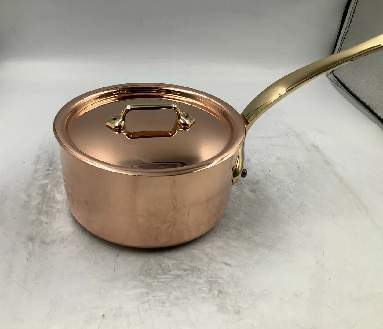 Mauviel M'Heritage M'200B Kastrull koppar 1,7 L mässing