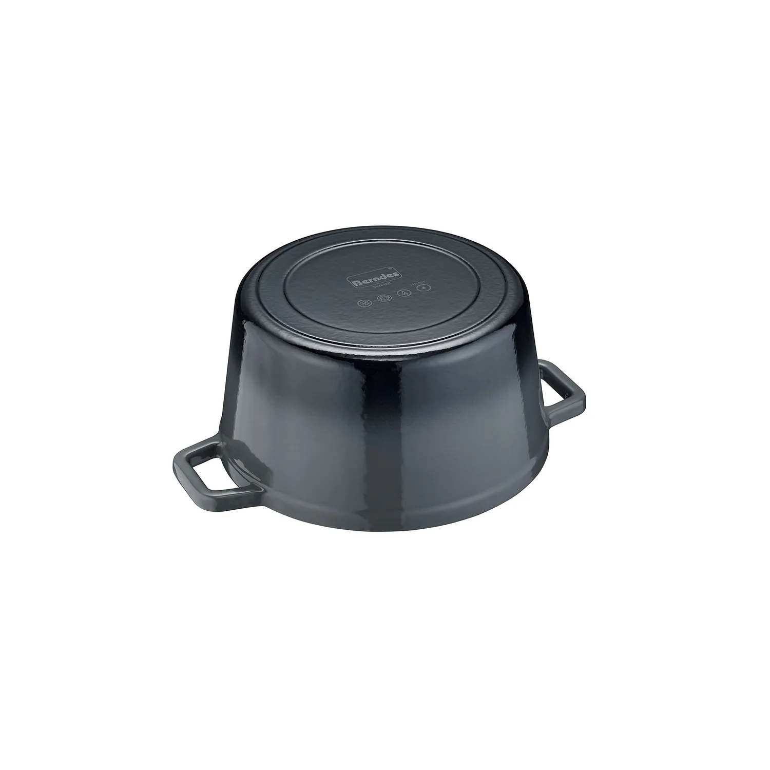 Berndes b.iron 20 cm gjutjärnsgryta svart/grå