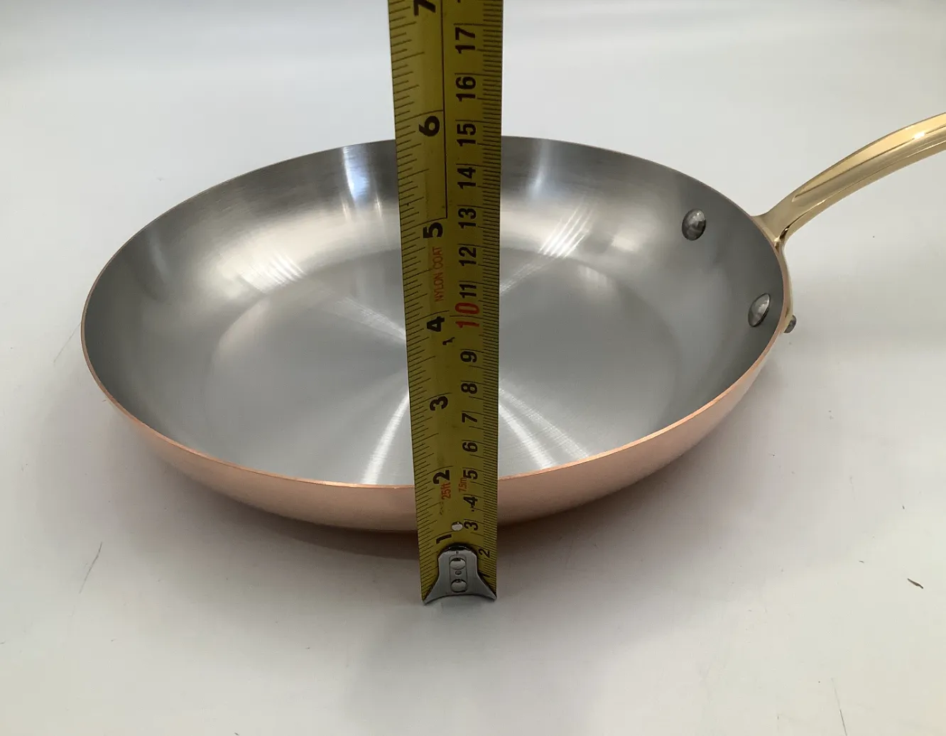 Mauviel M'Heritage M'150 B stekpanna koppar 26 cm mässing