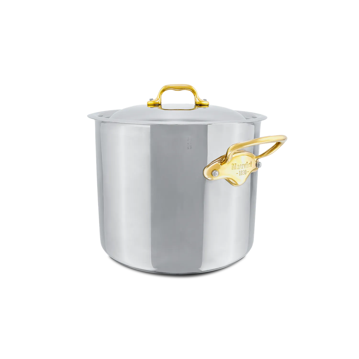 Mauviel M'Cook B buljonggryta med lock 9,2 l mässing