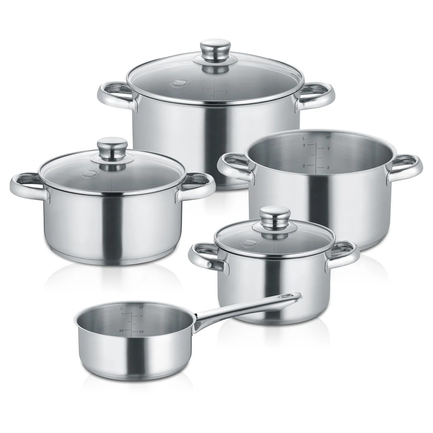 Berndes New Roma kastrullset rostfritt 4-delar grytor