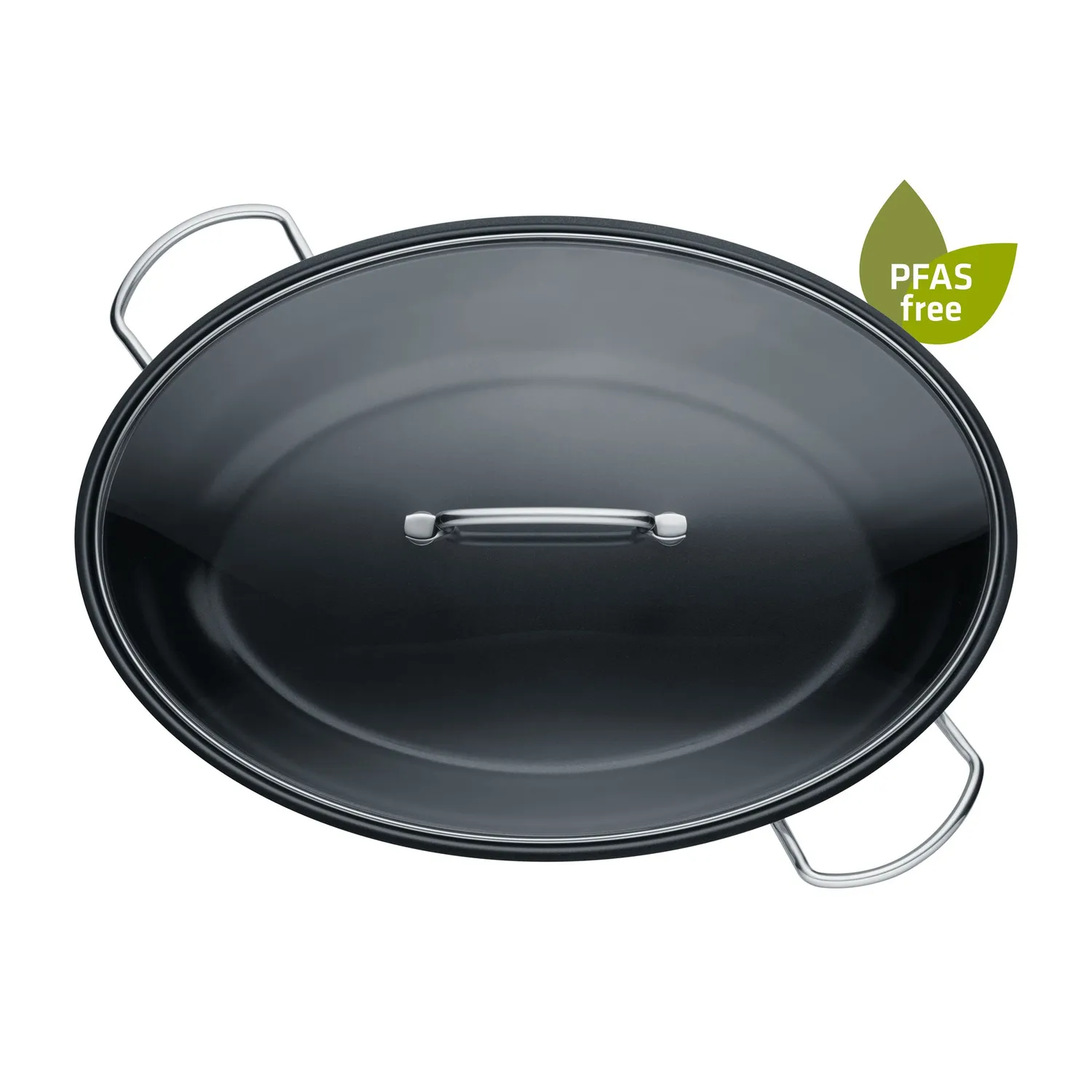 Berndes oval gryta 38 cm 7,7 liter rostfri PFAS-fri