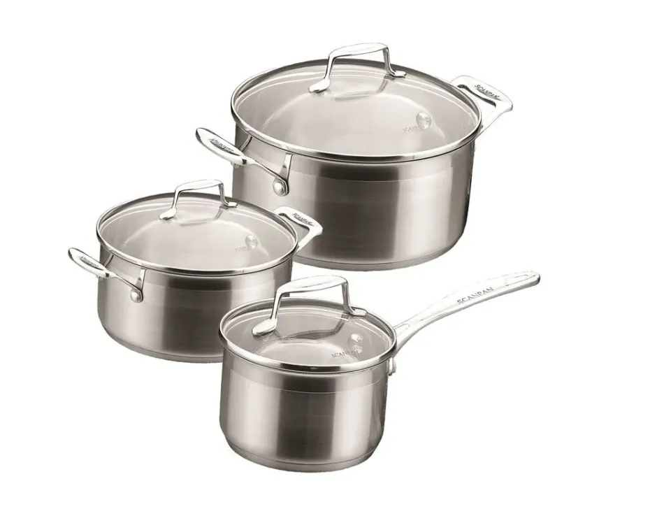 SCANPAN Impact grytset 3 delar 16-20 cm stål