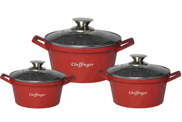 Cheffinger CF-DIAC03 kockkniv röd 20 cm