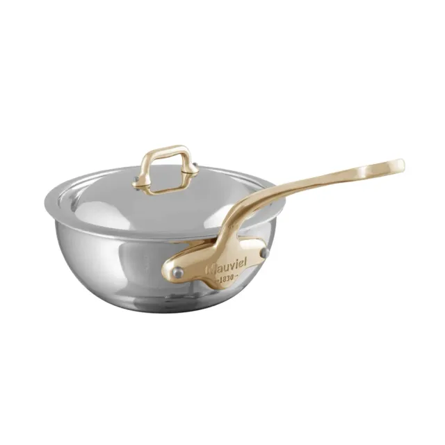 Mauviel M'Cook B traktörpanna med lock 2,1 qt rostfri