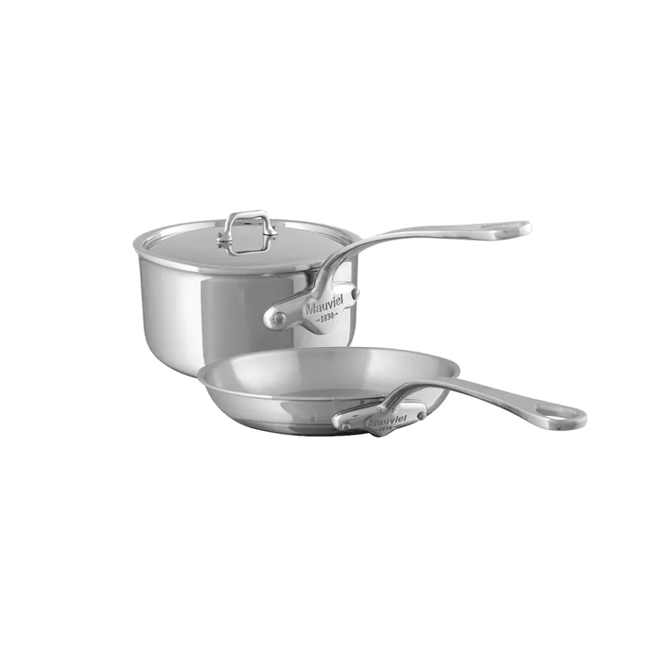 Mauviel M'Urban 4 kastrullset 1,1 l + 20 cm rostfritt