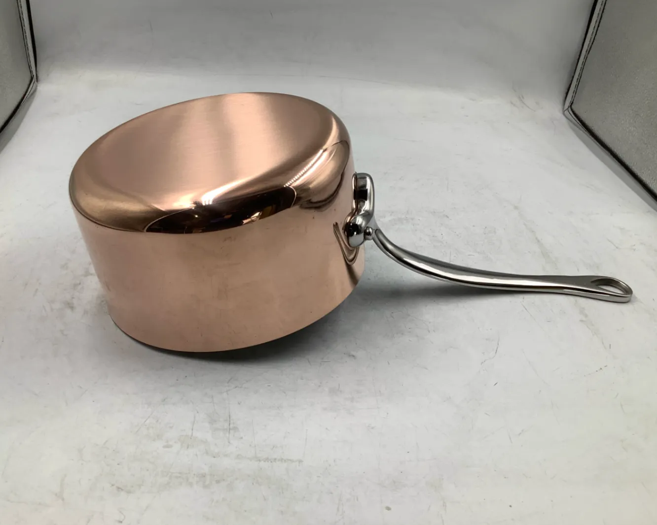 Mauviel M'Heritage M150S kastrull med lock 1,8 l koppar