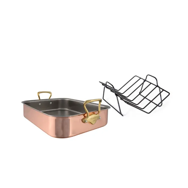 Mauviel M150B långpanna koppar 40x30 cm galler