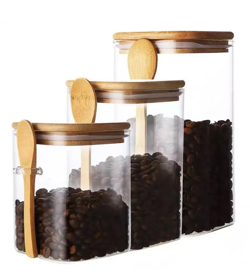 Cheffinger CF-GSJ3B glasburkar 3-pack med lock