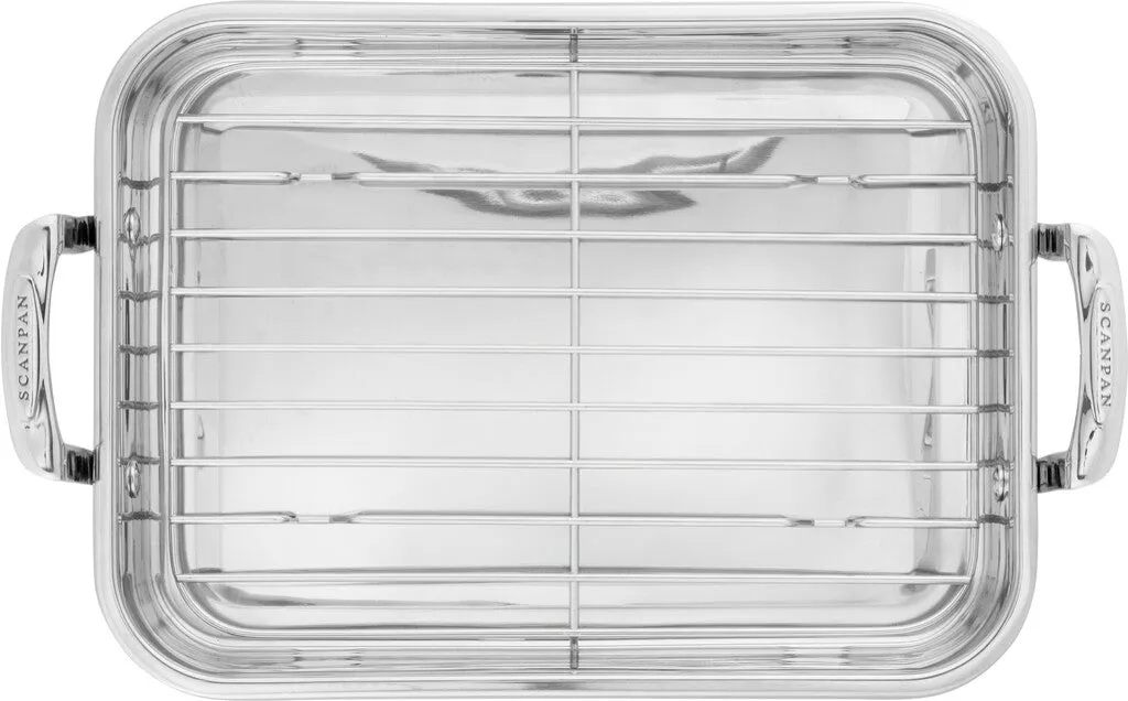 Scanpan STS bradepande 42,5 x 26 cm i stål med galler