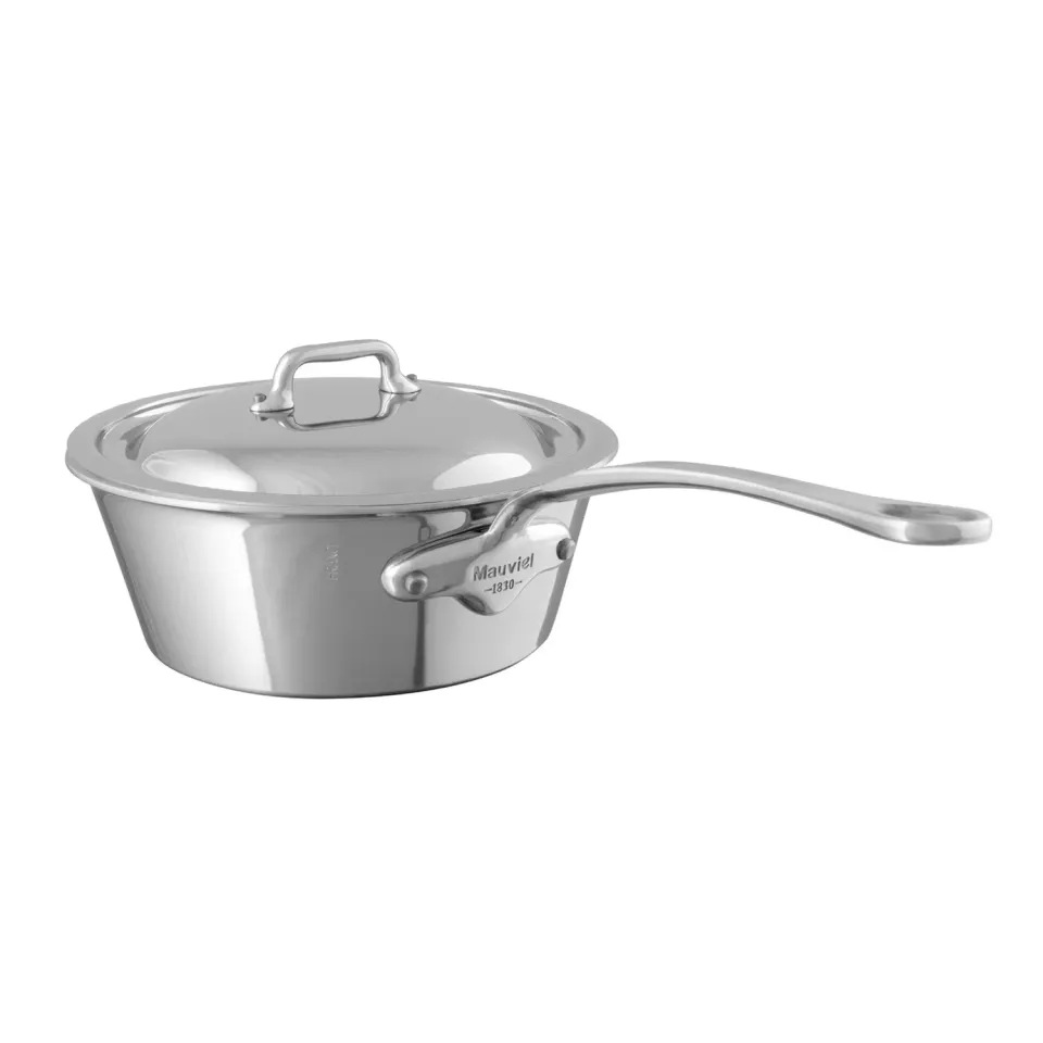 Mauviel M'Cook trakterpanna med lock 20 cm 1,8 liter rostfri