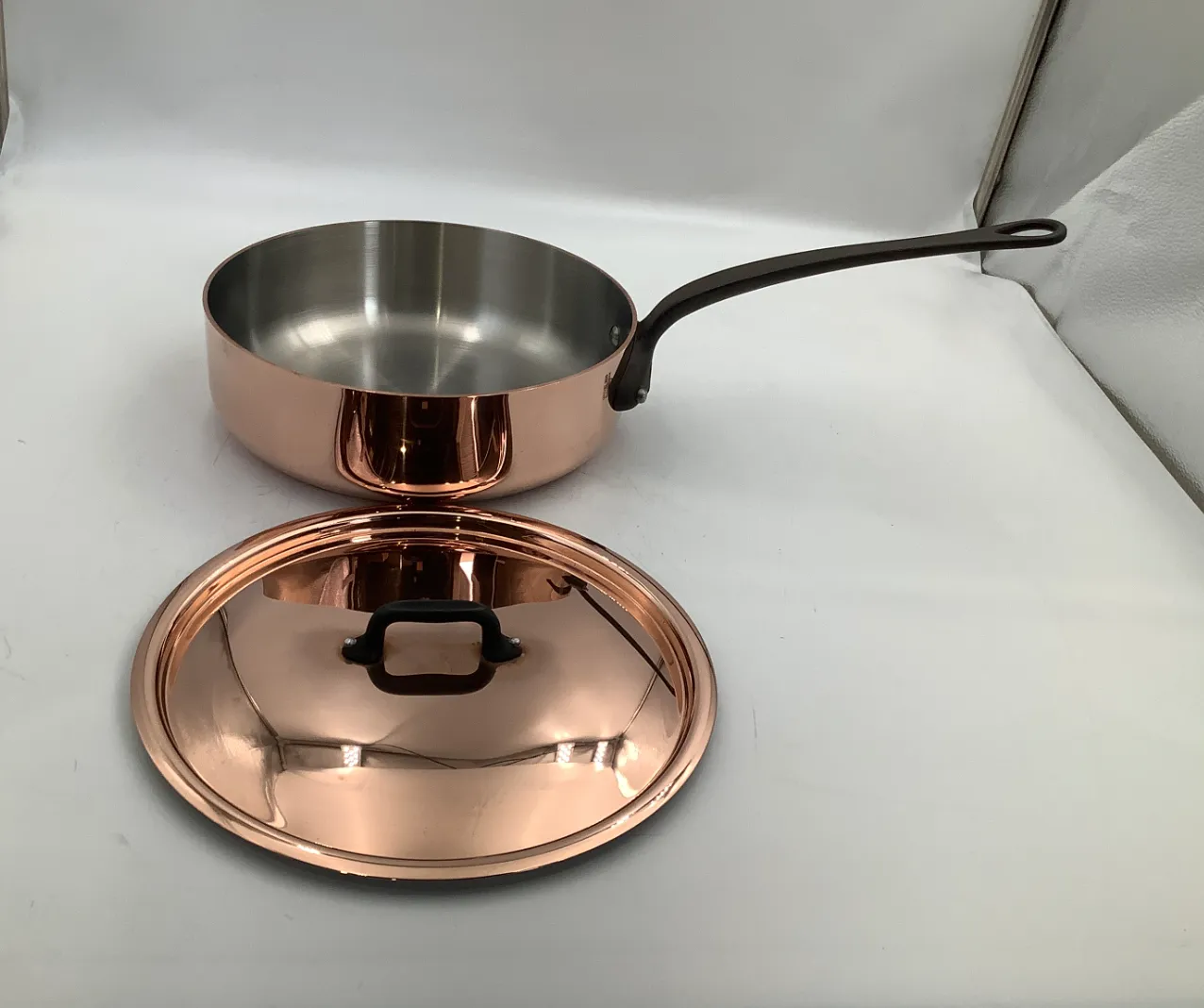 Mauviel M'Héritage 250CI sauteuse 24 cm lock koppar