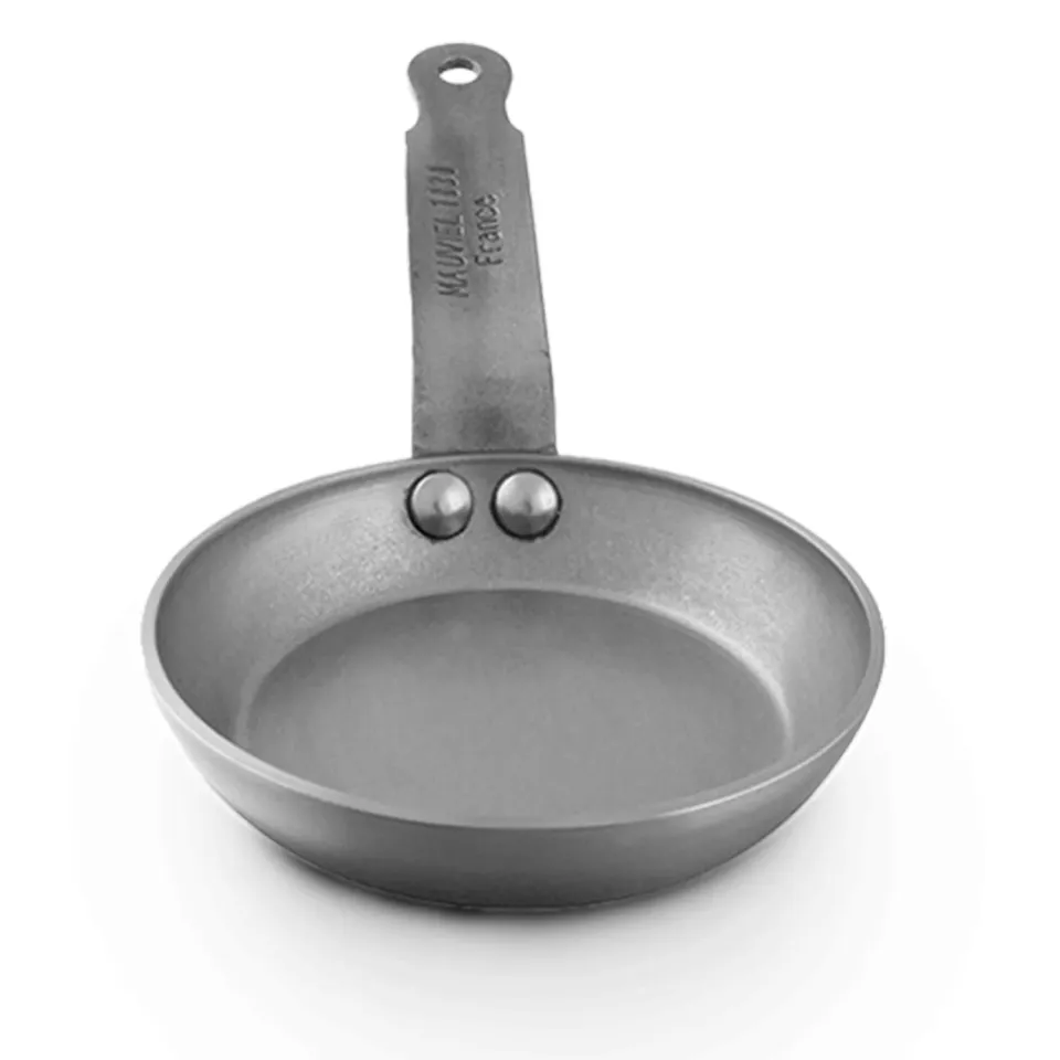 Mauviel M'Steel blinipanna 12 cm svart kolstål