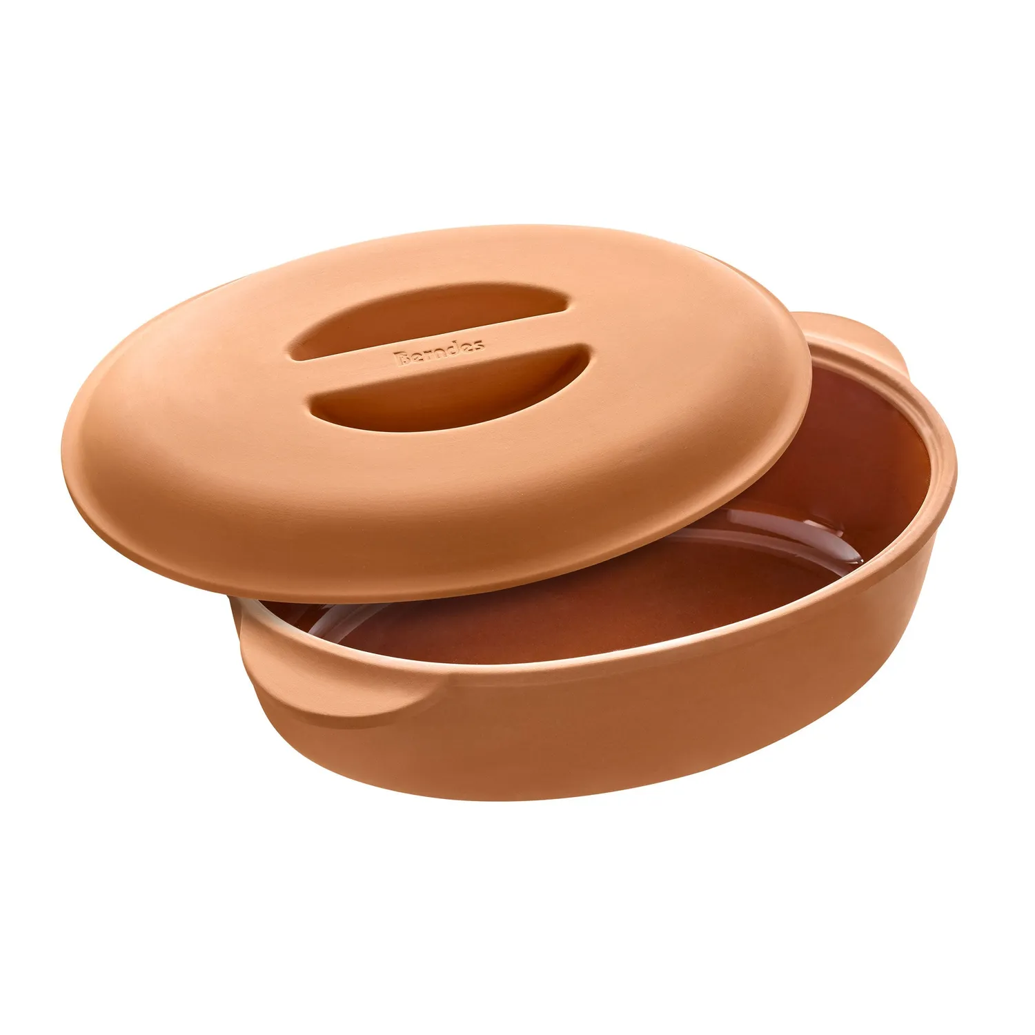 Berndes b.terra lergryta oval 4 liter terrakotta