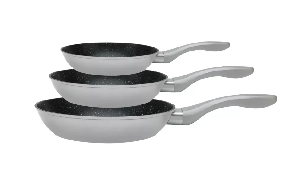 Cheffinger CF-FA03 stekpanna silver non-stick