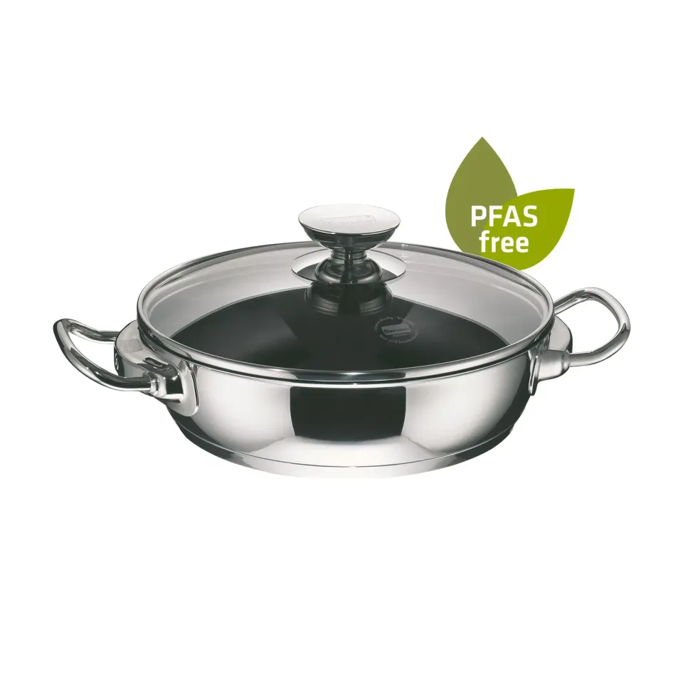 Berndes Injoy serveringspanna 28 cm glaslock PFAS-fri